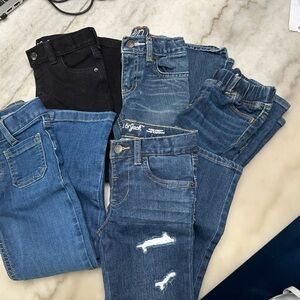 5 piece bundle toddler girls jeans size 5T